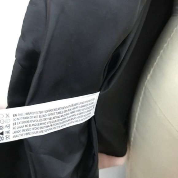 F21 XXI Moto Biker Zipper Woven Boxy Jacket Military - Picture 5 of 7